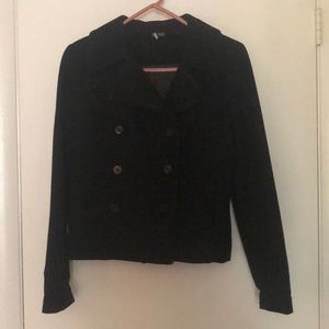 Sparkle & Fade Wool Blend Cropped Coat Size S